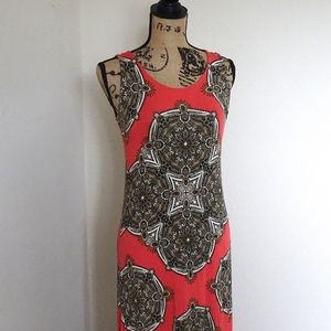 Flying Tomato Red-Orange Asymmetrical Boho Casual Comfy Beach Sundress XS